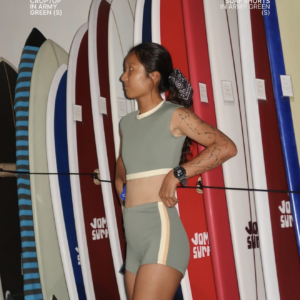 Savu Surf Croptop In Army Green