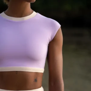 Savu Surf Croptop in Lilac