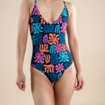 Lover Bather - Coral Element Black