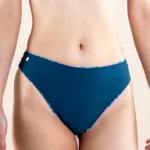 Reversible Mid Waist Bottom - Blue Verdure / Prussian